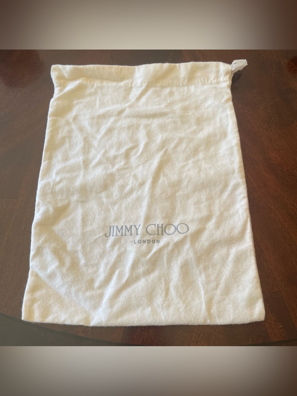Jimmy Choo London Accessories Drawstring Dust bag In Cream/beige